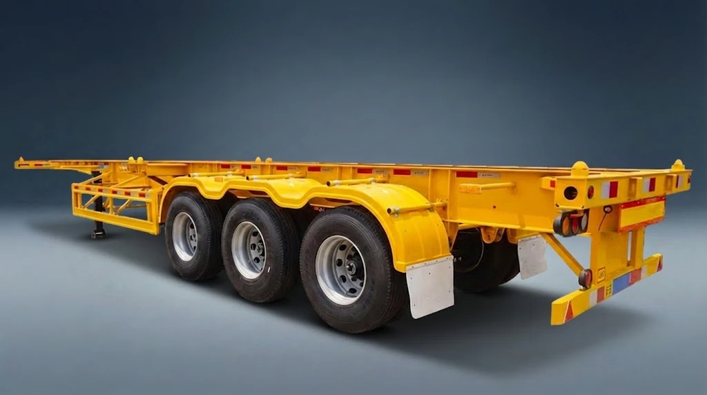 Kales 40ft Container Chassis Semi Trailer for Sale - 3 Axle Skeletal Trailer.