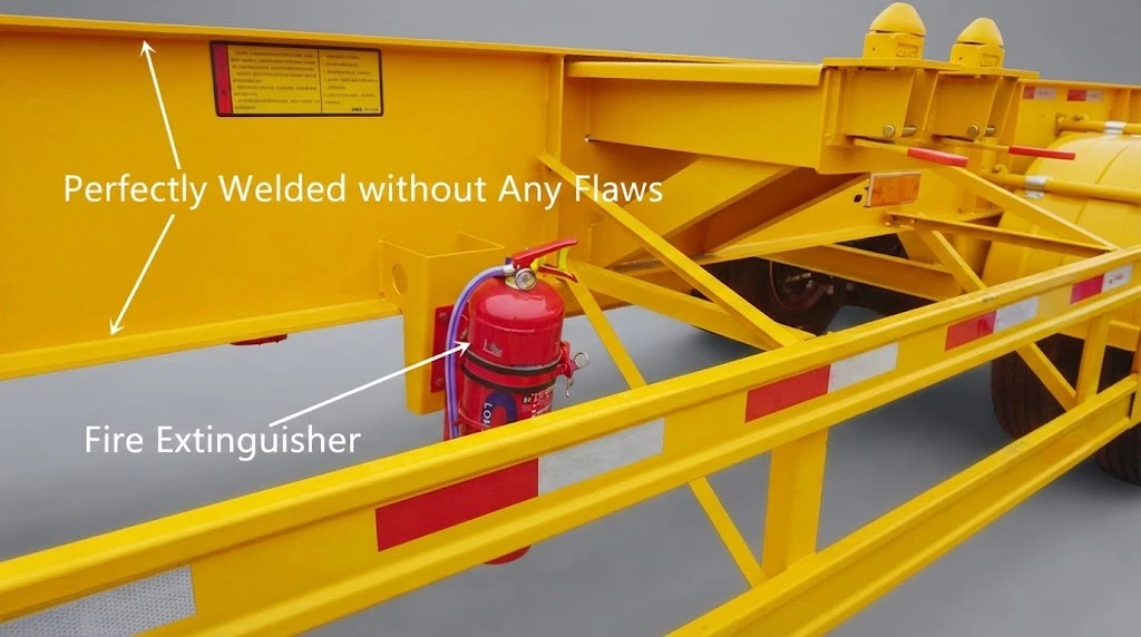Robust 450mm I-beam main chassis structure and side safety guards.