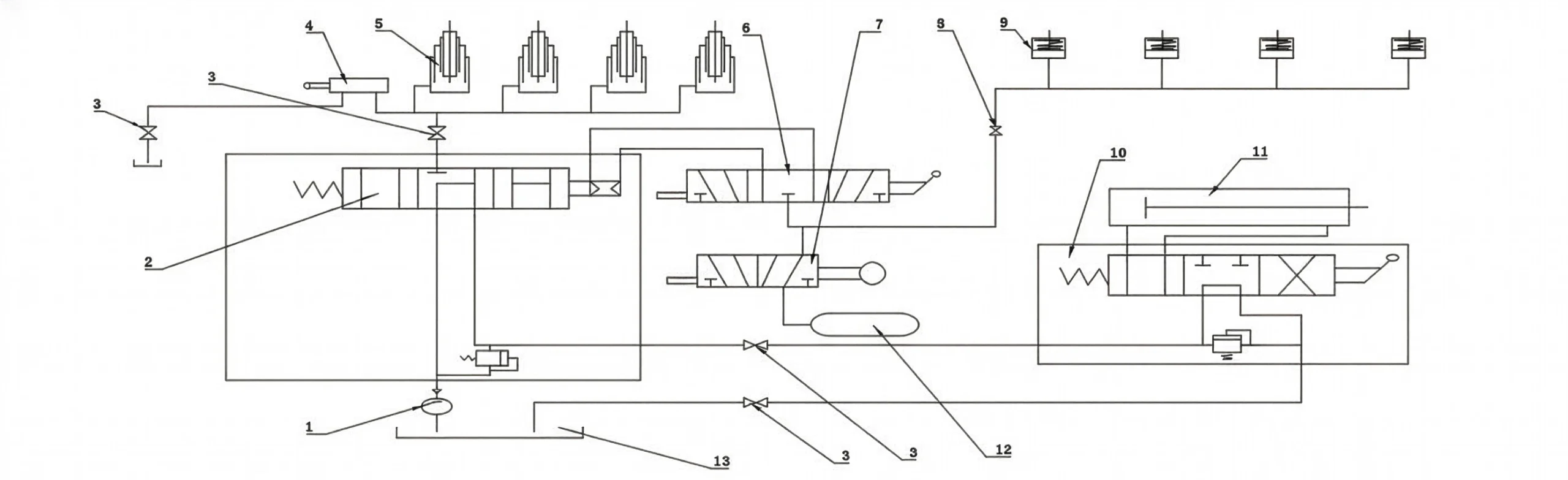Side Tipper Trailer Hydraulic Lifting System Diagram