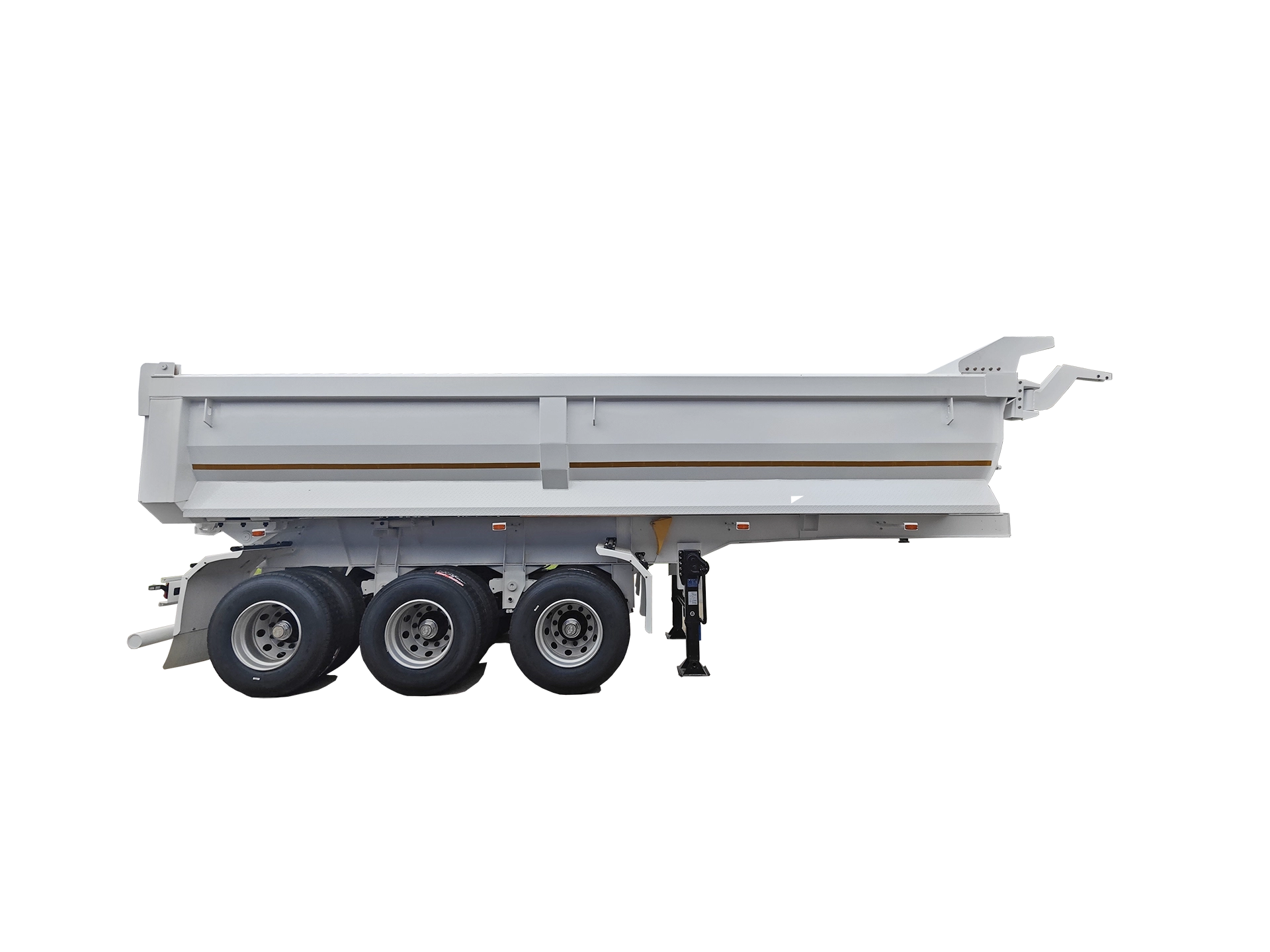 60 Ton Rear Dump Semi Trailer – Heavy Duty U-Shape Tipper Trailer with HYVA Cylinder for Mining & Aggregate Hauling