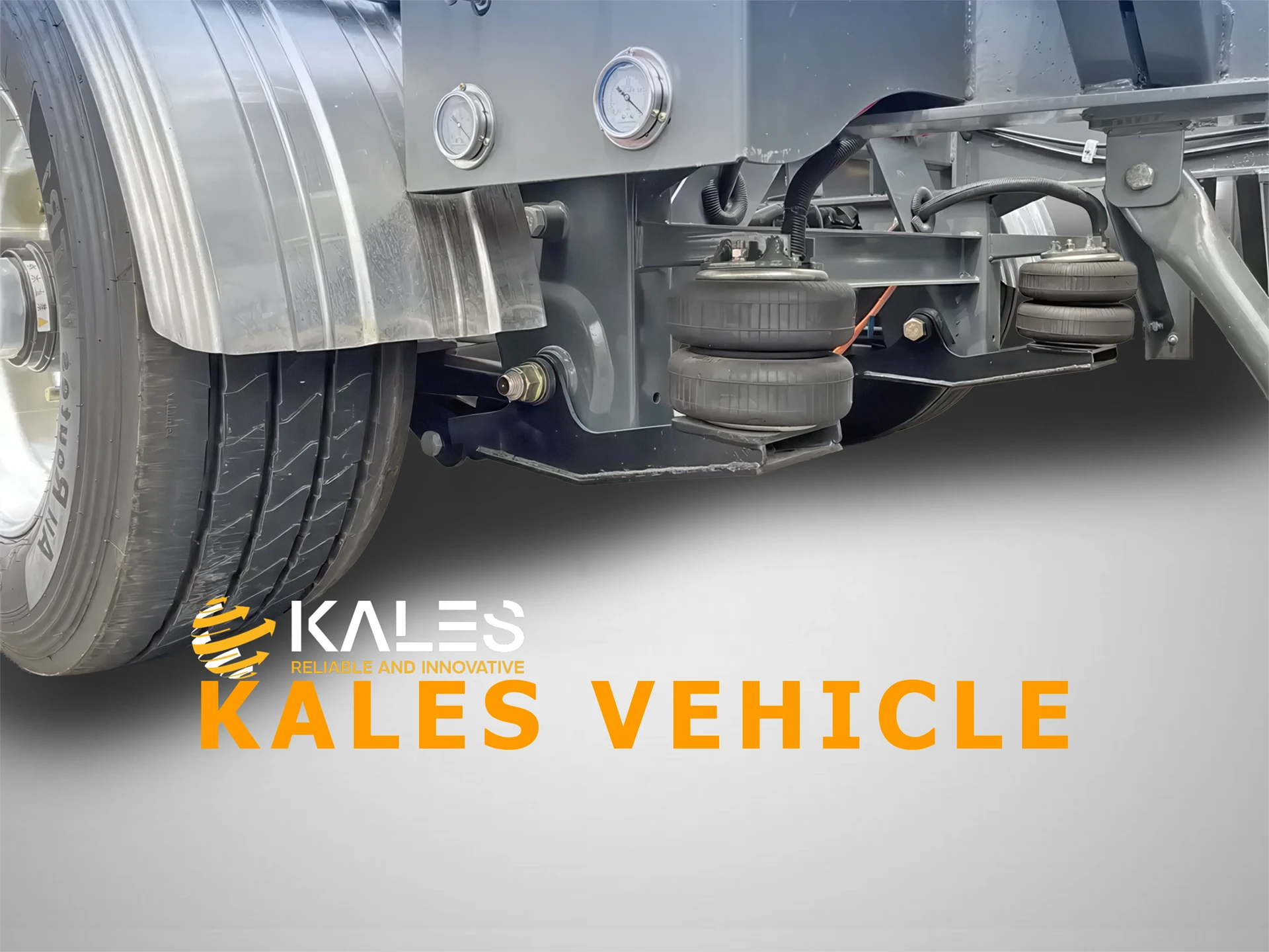 WABCO control valve system used for the front liftable axle function on the skeleton trailer