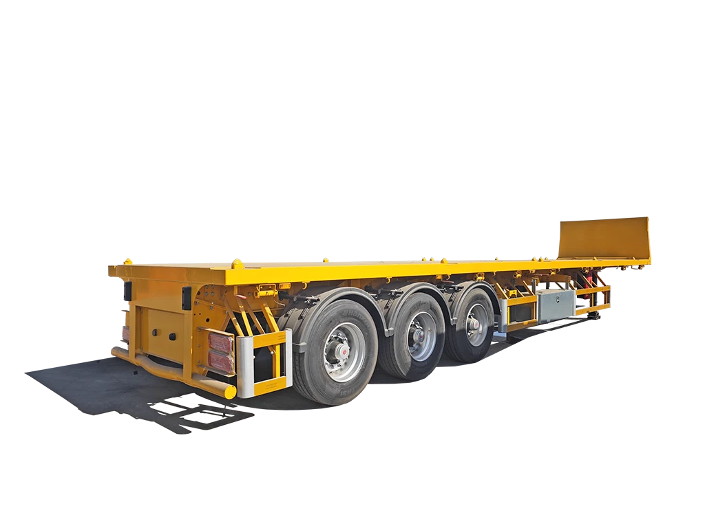 Kales Tri-axle Flatbed Semi Trailer: 40ft/45ft Container Chassis (SASO Certified)