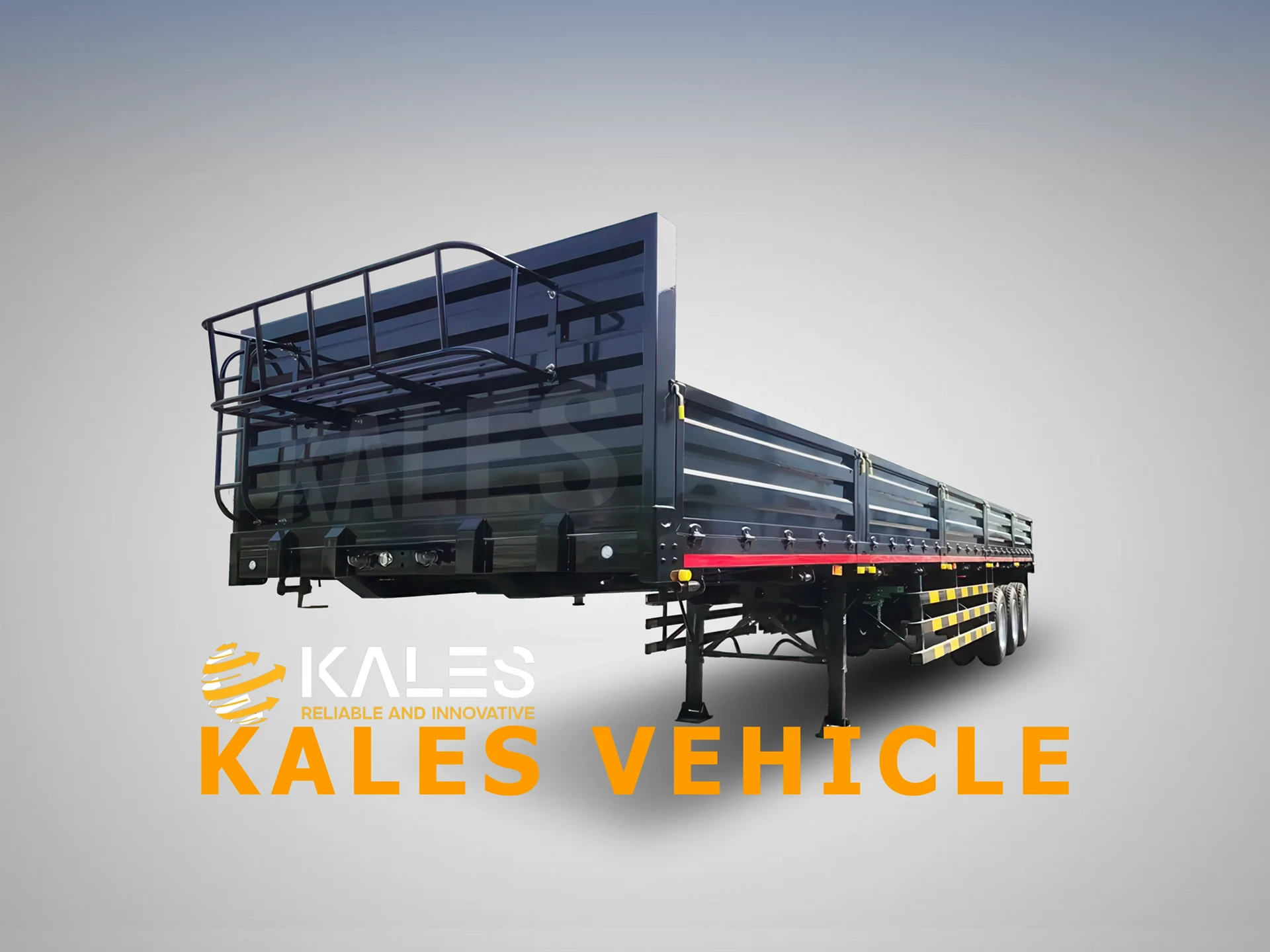 Side Wall Semi Trailer with reinforced removable panels