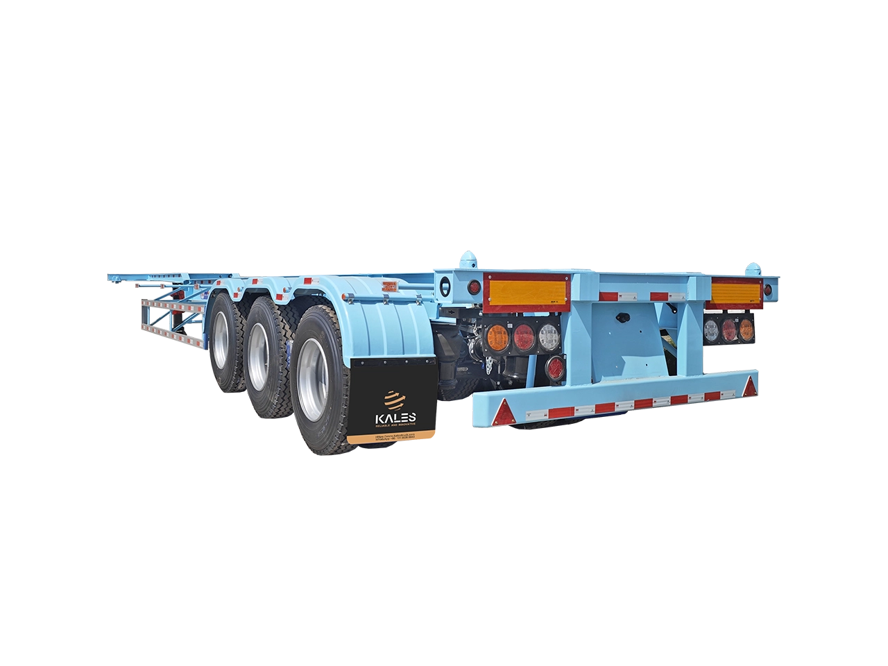 40ft Refrigerated Skeleton Trailer | 4.8T Lightweight + BPW Lift Axle & Powder Coating