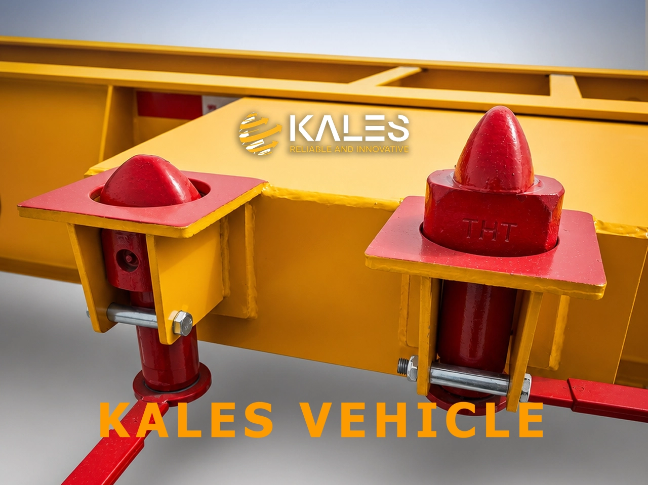 Container locking mechanisms mounted on reinforced skeletal chassis brackets