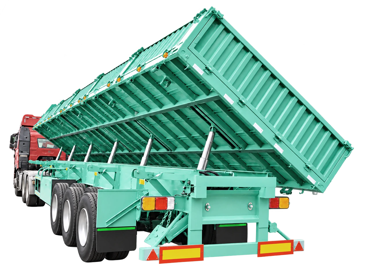 13.5m 3-Axle Dropside Tipper Semi-Trailer (Dual-Purpose)