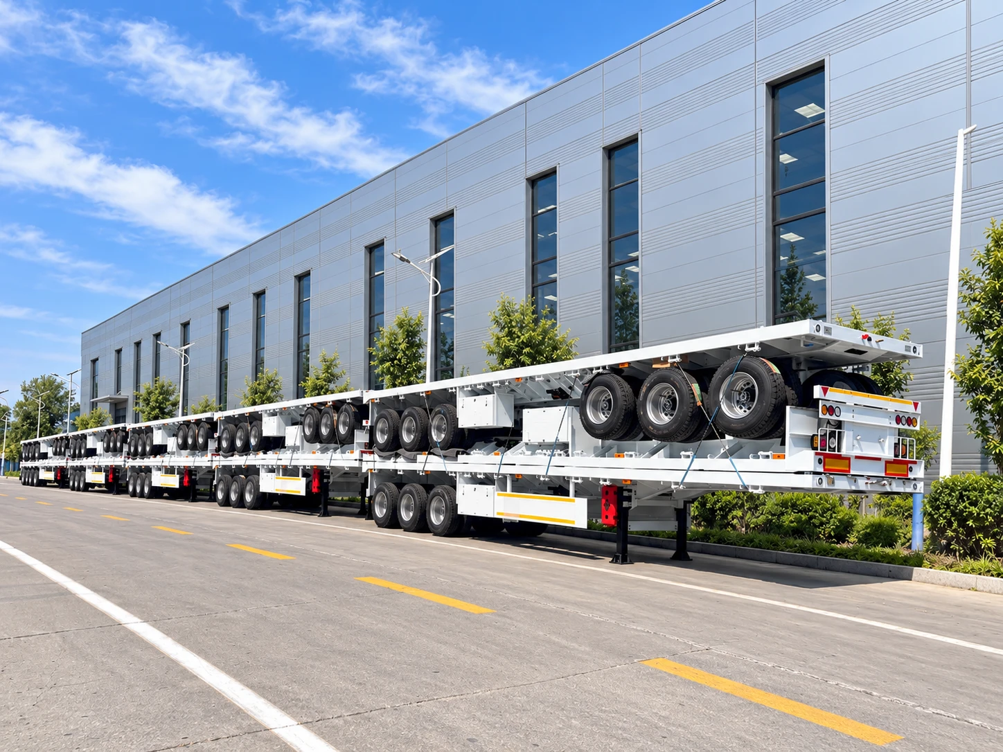 15 Kales 3-Axle 40ft Container Flatbed Semi-Trailers for Lagos Port Drayage: A Fleet Delivery Case Study